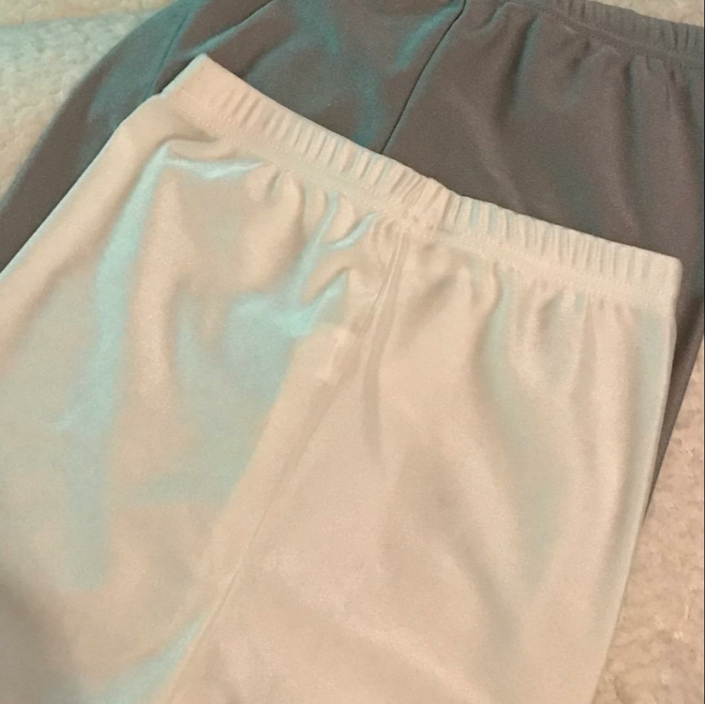 Girls Nylon Spandex Shimmery Stretch Pants - Picture 2 of 5
